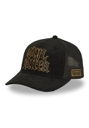 Von Dutch, CASQUETTE SEMI CURVE PREMIUM AVEC BRODERIE CAN METAL - Casquette - noir