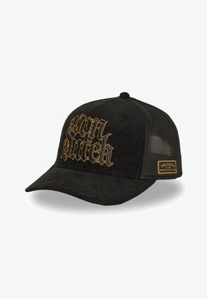 Von Dutch, CASQUETTE SEMI CURVE PREMIUM AVEC BRODERIE CAN METAL - Casquette - noir