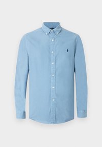 SLIM FIT GARMENT-DYED OXFORD SHIRT - Shirt - channel blue