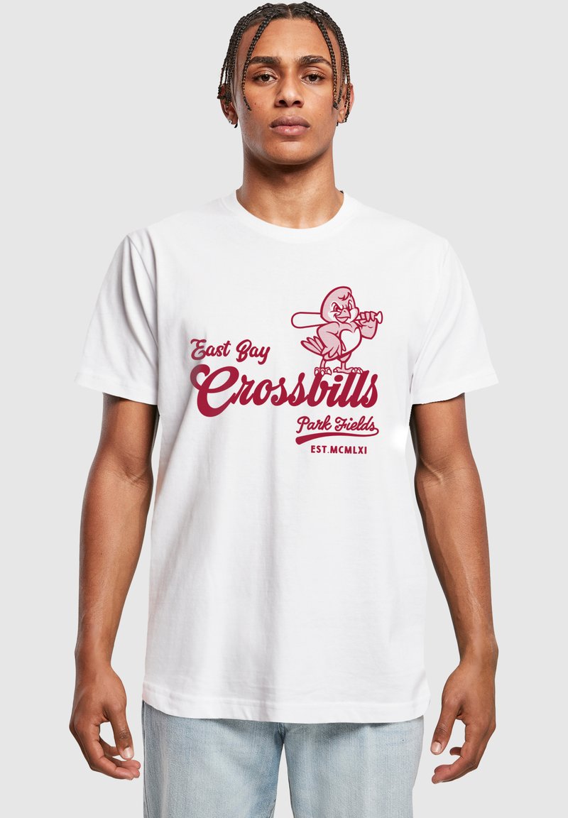 Merchcode PARK FIELDS - CROSSBILLS - T-shirts med print - white