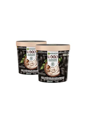 GARNIER GOOD COLORAZIONE PERMANENTE SENZA AMMONIACA, 90% DI ORIGINE NATURALE - 2 PACK - Tinte capelli - castano cioccolato fondente