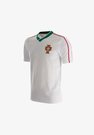 COPA, PORTUGAL 1986 AWAY RETRO FOOTBALL SHIRT - T-shirt print - white