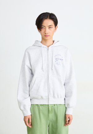 PEACE BAGGY RELAXED ZIP HOOD - Sweatjakke - ash grey