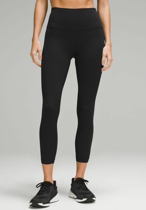 lululemon WUNDER TRAIN RIBBED HIGH-RISE CROP 58CM - Tights - black