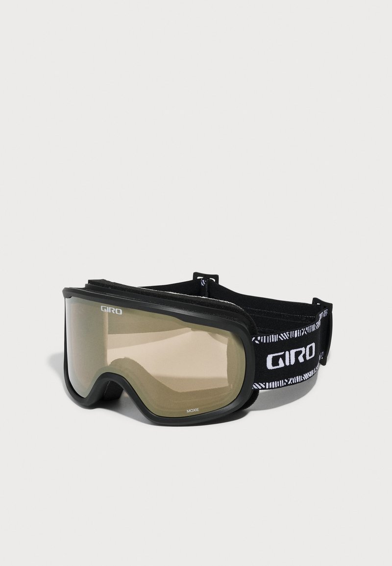 Giro MOXIE - Μάσκα σκι - black/white chute/amber gold/yellow