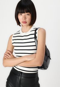 Abercrombie & Fitch LUXELOFT BARE BODYSUIT  - Toppi - jet stream/black