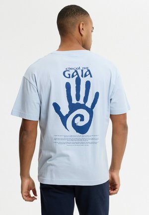 INSIDE, CAMISETA ESTAMPADO MANO - Camiseta estampada - azul