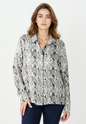 PATTERN LONG SLEEVE - Camicia - black