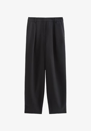 New Look, TAILORED TAPERED LEG TROUSERS - Bukser - black
