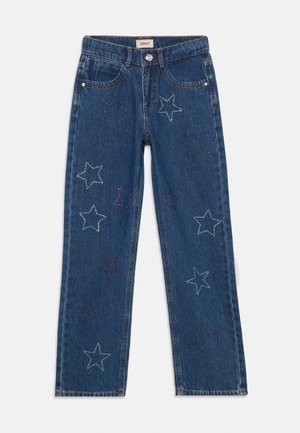 KOGCARLY DAD STRAIGHT JEANS - Džínsy s rovným strihom - medium blue denim