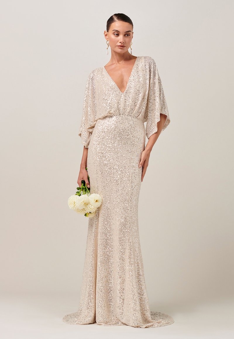 BWLDR ISLA SEQUIN GOWN - Occasion wear - champagne sequin/nude