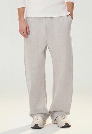 Bershka WIDE-LEG - Pantalon de survêtement - dark grey