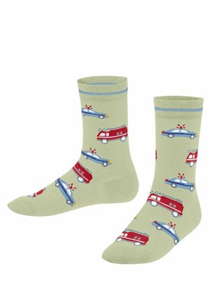 POLICE AND FIRE CARS - Sokken - jade