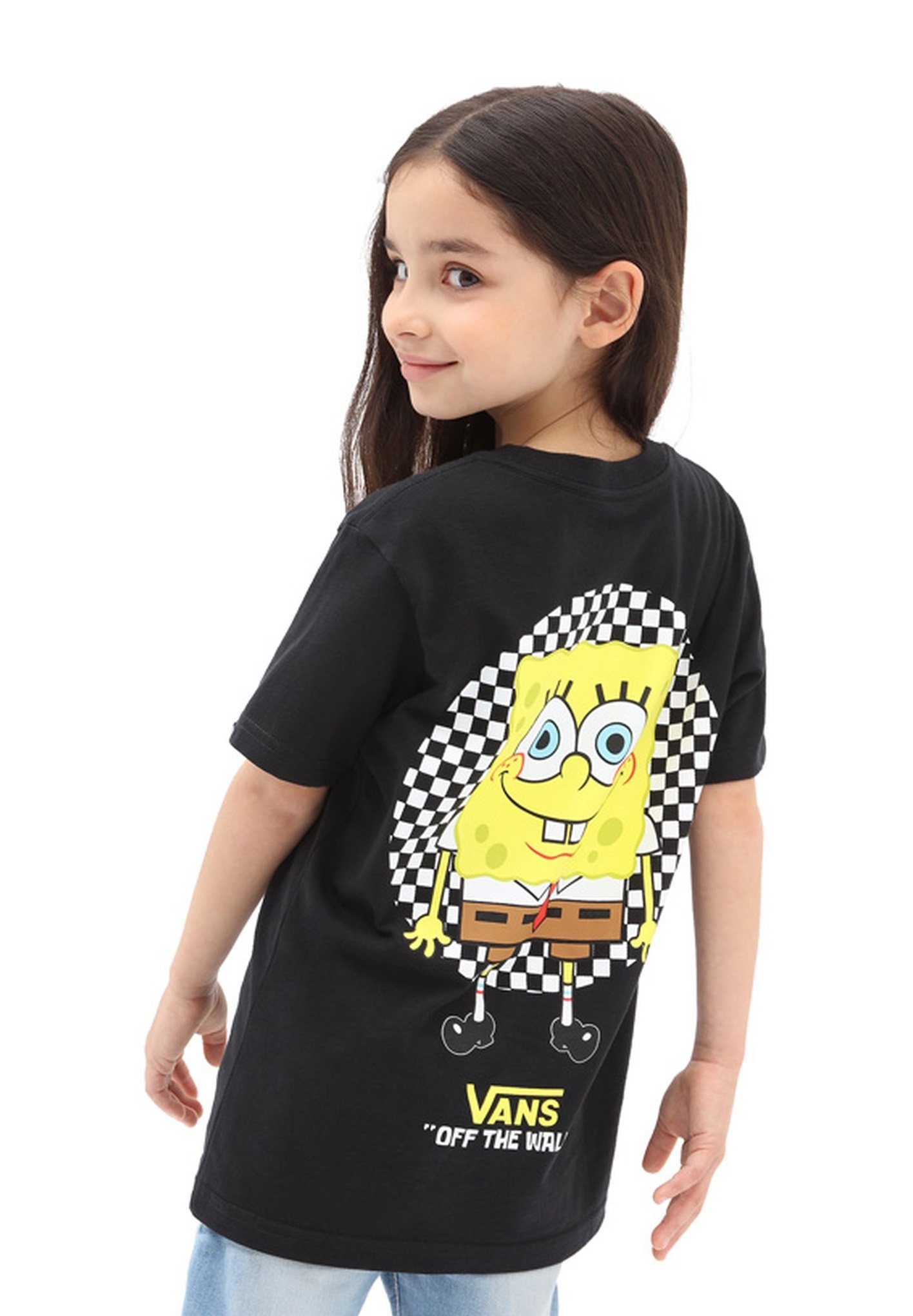 Vans BY VANS X SPONGEBOB SPOTLIGHT KIDS PCKT - T-shirt print - spongebob  spotlight/Zwart - Zalando.nl