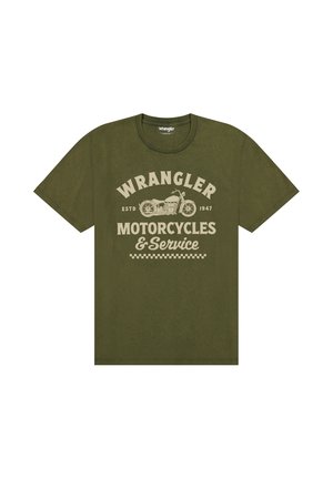 Wrangler, WRANGLER T-SHIRT AMERICANA - T-Shirt print - grün