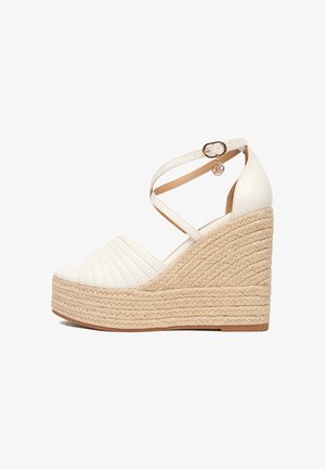 Nine West, NINE WEST ESPADRILLES WOMEN'S WHITE 5906751948750 - Sandaler m/ kilehæl - white