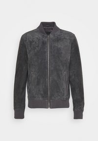 TED - Leren jas - dark anthrazit