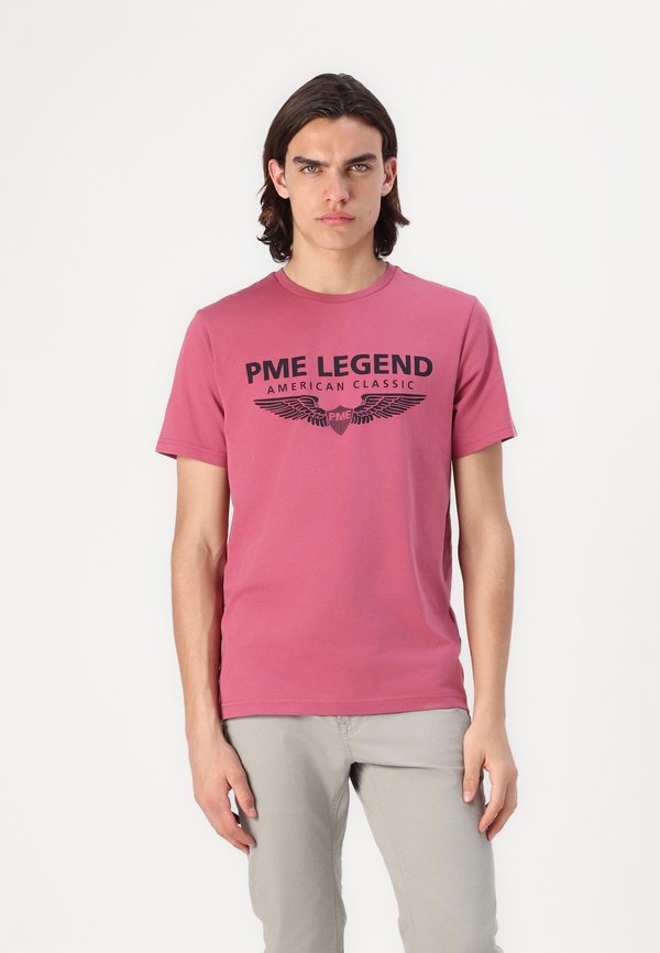 AMERICAN CLASSIC LOGO - Print T-shirt - rose wine