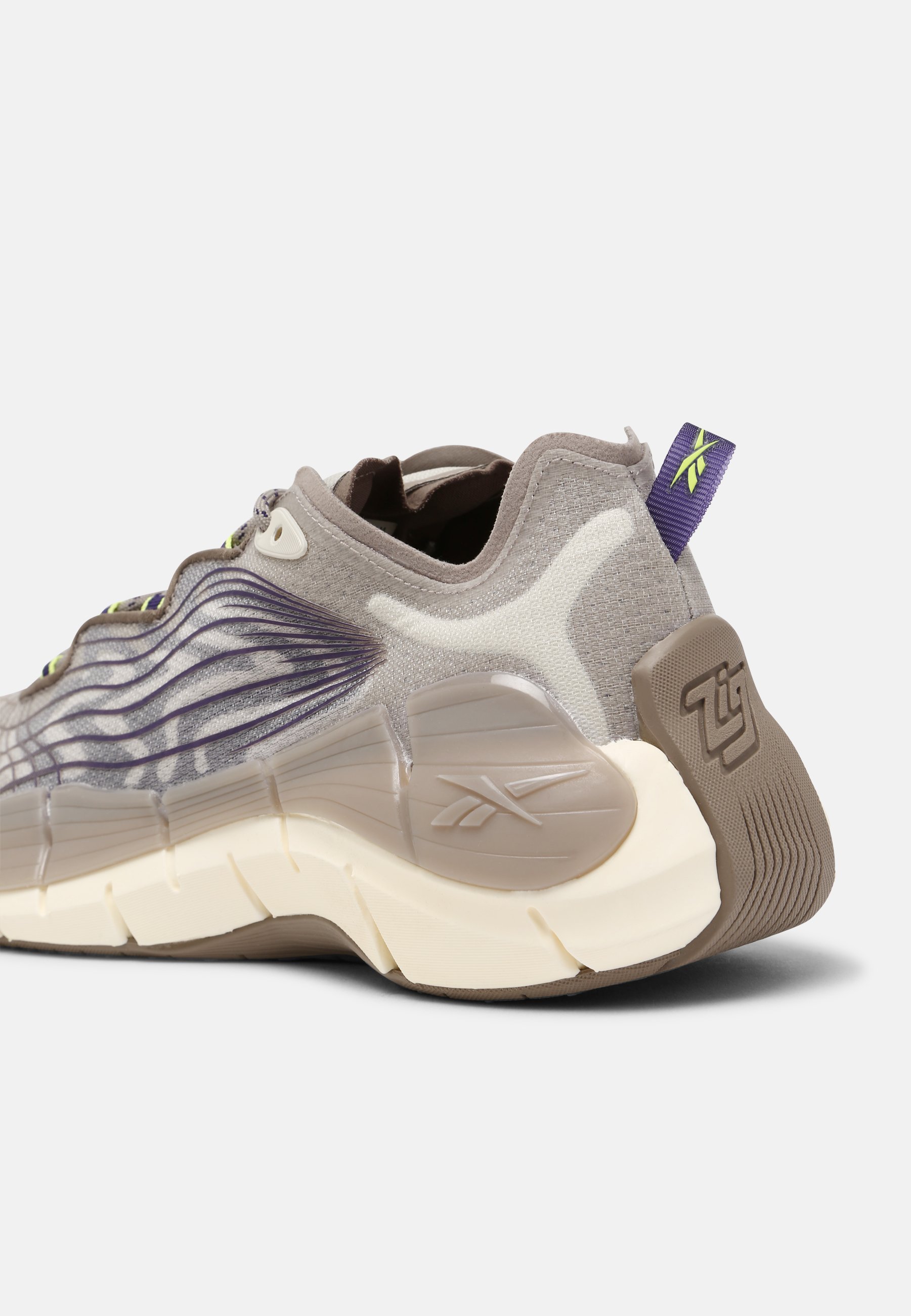 Reebok Classic ZIG KINETICA II UNISEX - Sportbačiai - boulder grey/dark  orchid/classic white/pilka - Zalando.lt