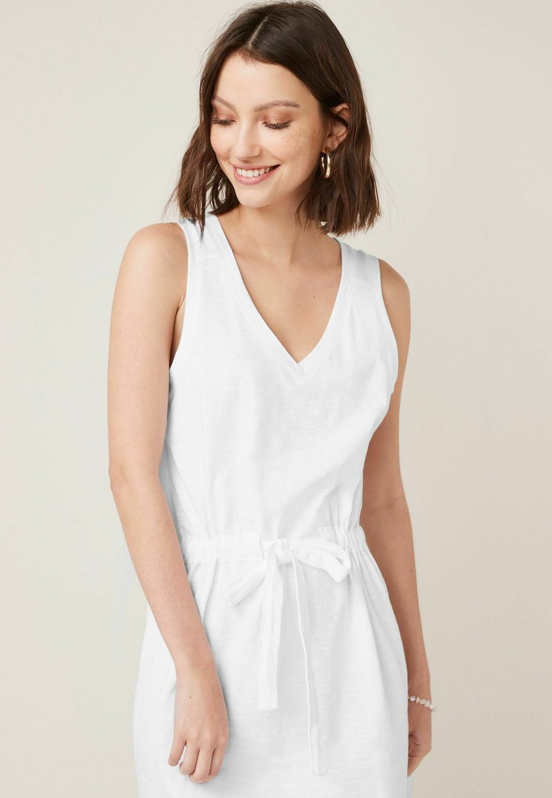 Damen Freizeitkleider | Next SLUB Jerseykleid white/weiß - AF63286 Damen Freizeitkleider | Next SLUB Jerseykleid white/weiß - AF63286
