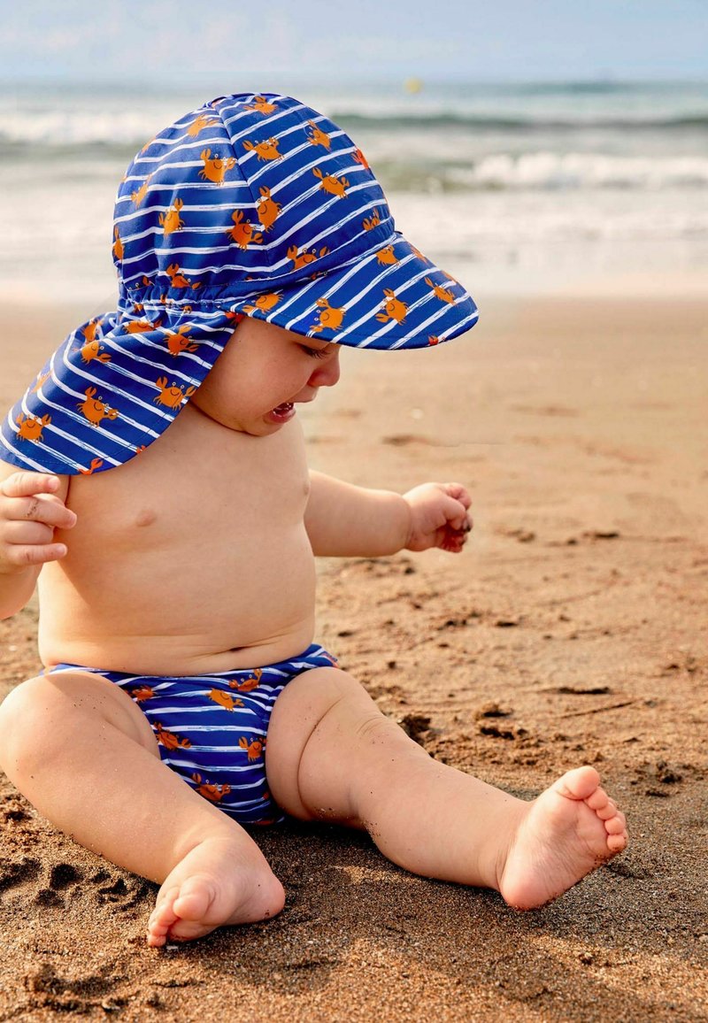 JoJo Maman Bébé FLAP Chapeau blue crab/bleu