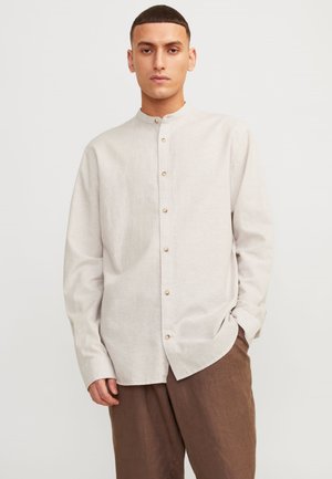 JJESUMMER BAND LINEN MIX SHIRT - Majica - crockery