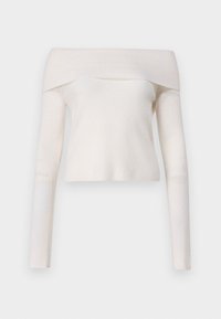 OFF-SHOULDER - Strickpullover - organic white