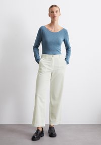 Marc O'Polo BOAT NECK - Pikkade varrukatega topp - hazy blue