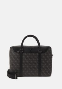 Guess - VEZZOLA DOC CASE UNISEX - Servietă - dark black Imagine miniatură 1