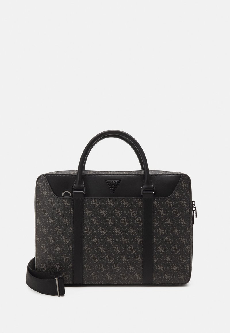 Guess - VEZZOLA DOC CASE UNISEX - Servietă - dark black, Extindeți