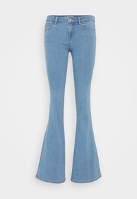 ONLHELLA LOW RETRO - Jean flare - light blue denim