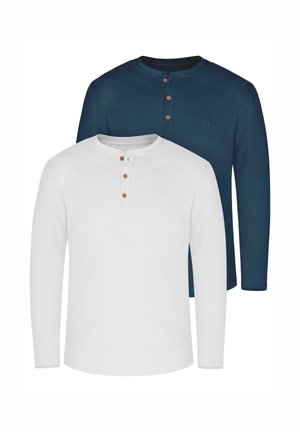 2 PACK - Langarmshirt - marine/weiß