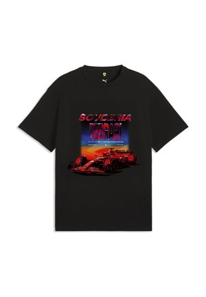 SCUDERIA FERRARI TRIBES RELAXED  - T-shirt print - black