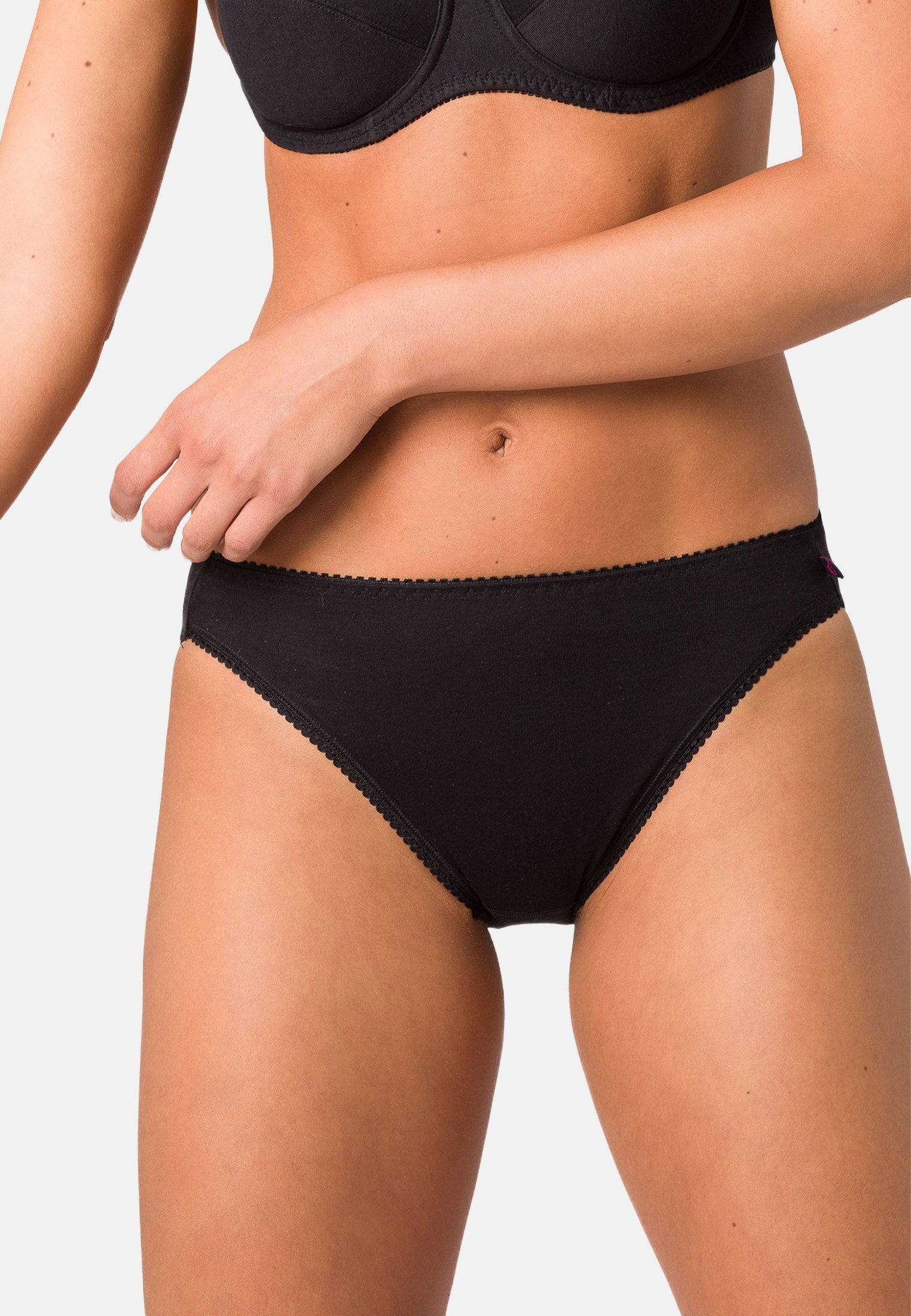 BeeDees Damen Baumwoll Slip Every Day - Bequeme Taillenslips Für Jeden Tag