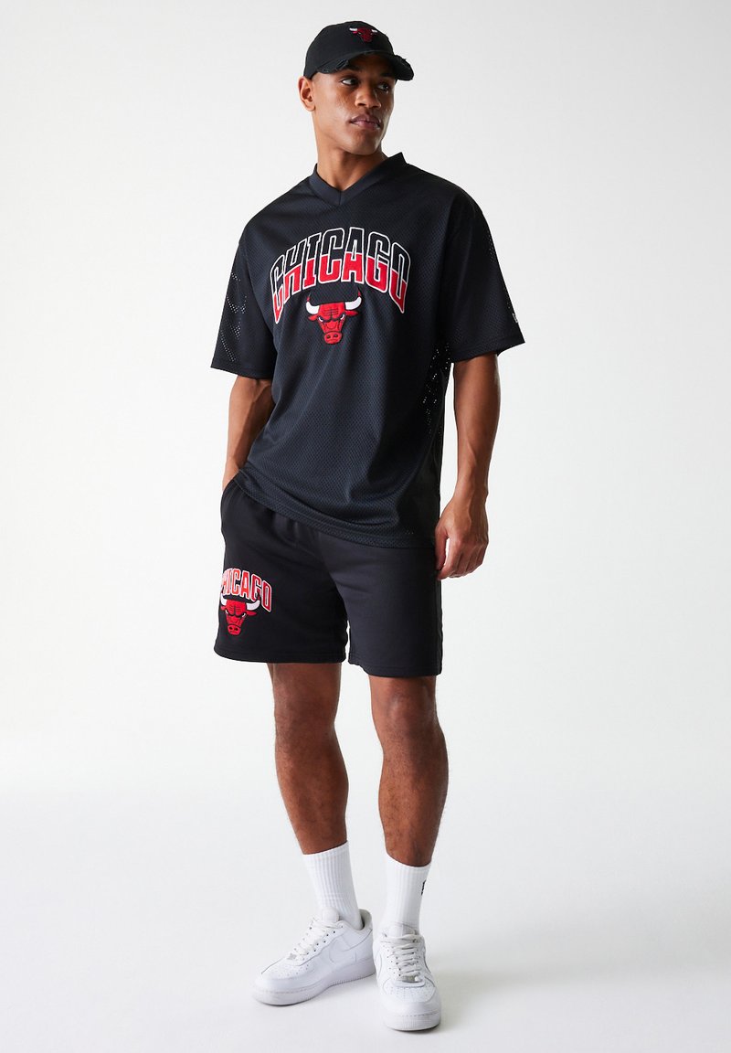 Maillot de Baseball NBA Chicago Bulls New era Jersey Noir