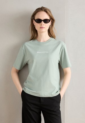 SHORT SLEEVE ROUND NECK - Apdrukāts T-krekls - dusty mint