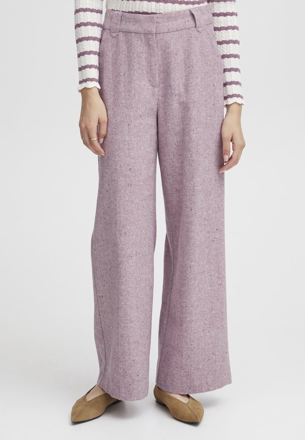 IRZOEY - Trousers - valerian melange