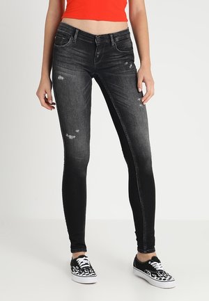 Vaqueros pitillo - black denim