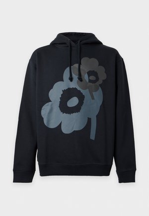 Marimekko, TEESI UNIKKO PLACEMENT KIOSKI UNISEX - Суитшърт с качулка - black/dark grey