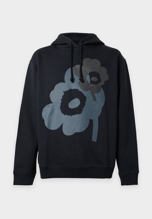 Marimekko, TEESI UNIKKO PLACEMENT KIOSKI UNISEX - Суитшърт с качулка - black/dark grey
