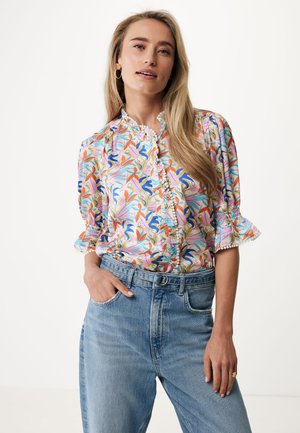 WITH RUFFLE DETAILS - Skjortebluser - multicolor