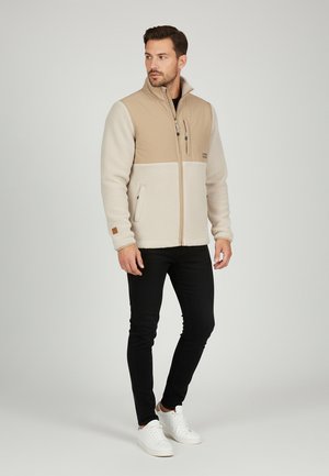 Sublevel, WARME OUTDOORJACKE TEDDY BRUSTTASCHE MIT REISSVERSCHLUSS  - Fleece jacket - beige-