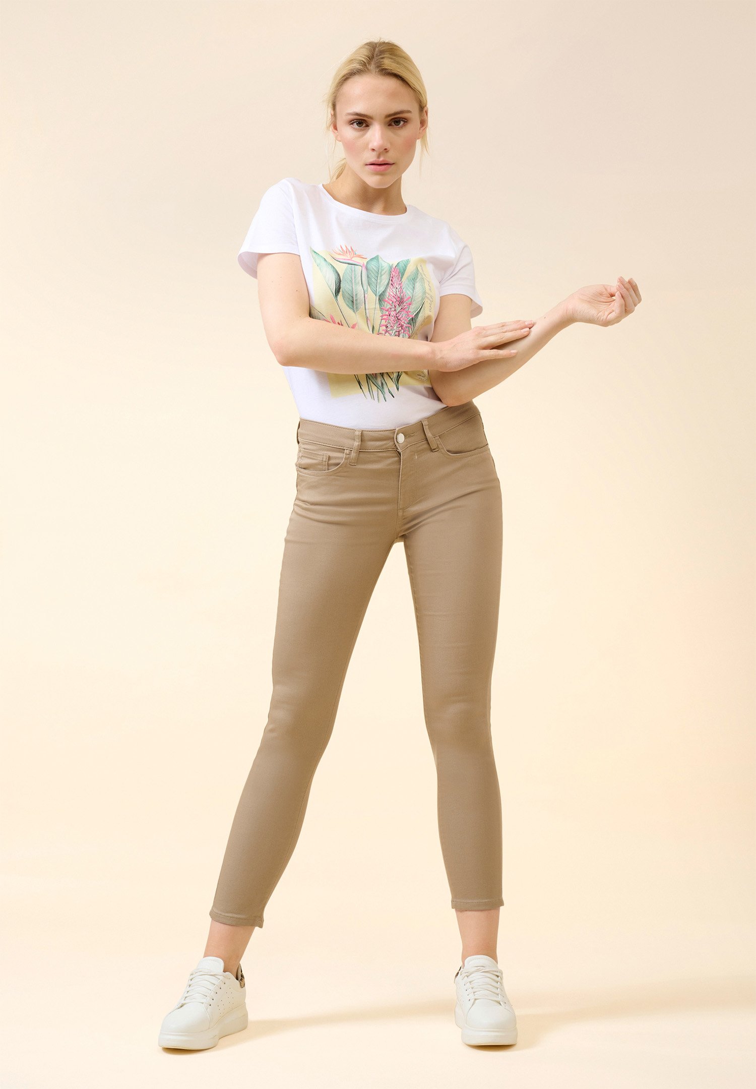 ORSAY PUSH UP - Jeans Skinny Fit - frühlingsmoos/grün - Zalando.at