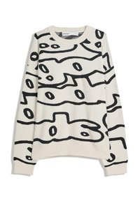 PRINTED - Svetr - white