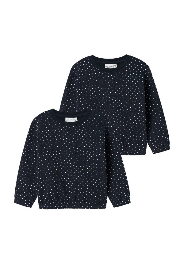 2ER-SET WEICHER RUNDHALS DESIGN  - Sweatshirt - dunkelblau