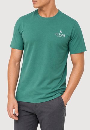 Gisada, T-shirt con stampa - emerald green