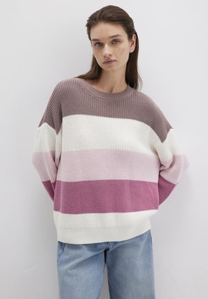 STRIPED - Jumper - twilight mauve