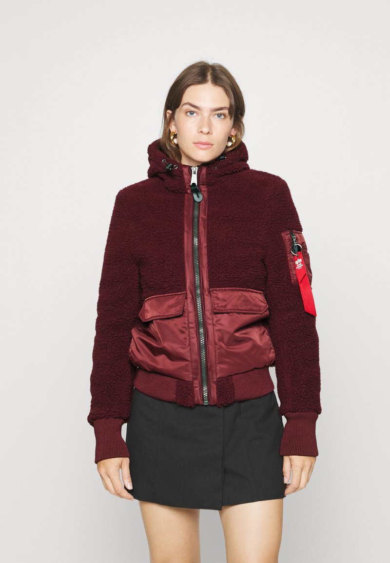 Alpha Industries Winter jacket burgundy/bordeaux Zalando.co.uk