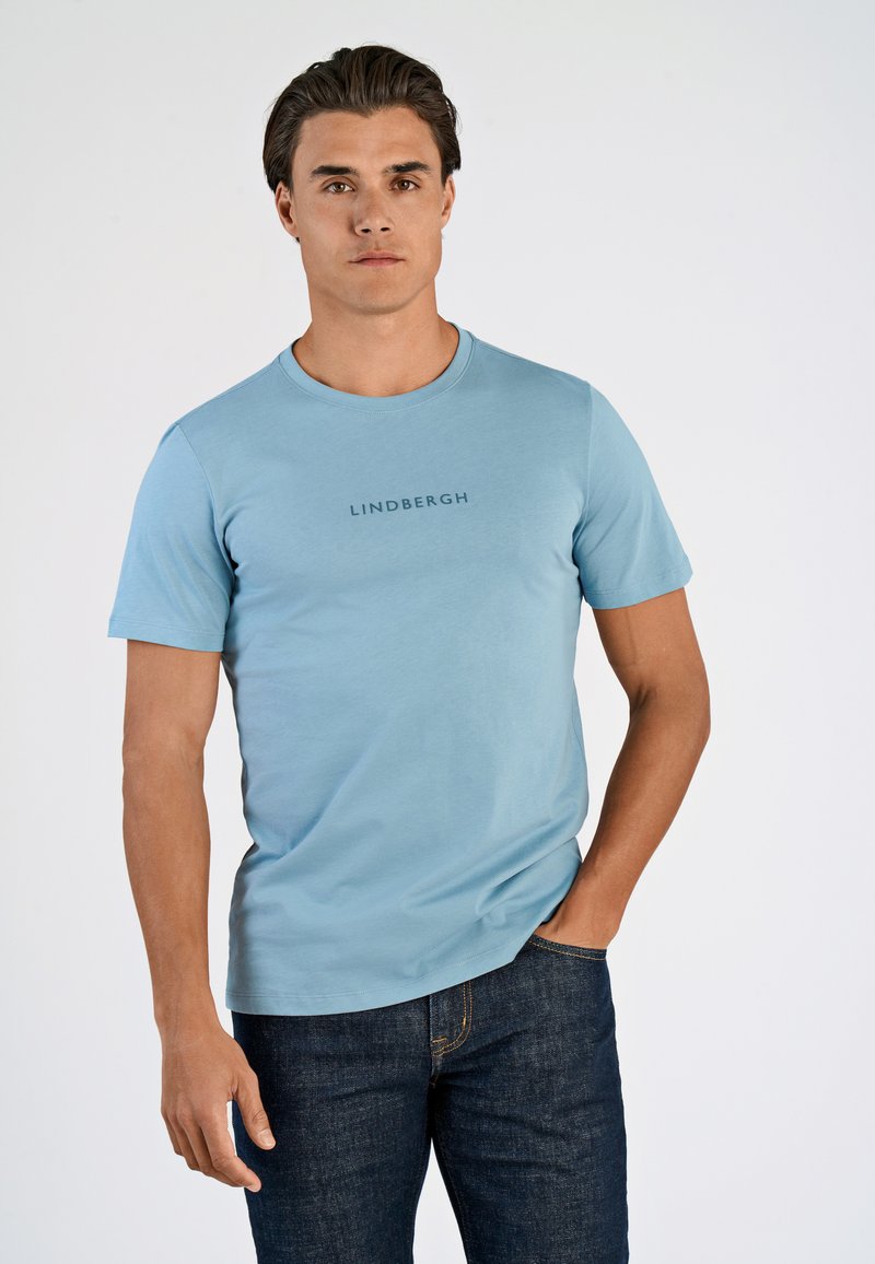 Lindbergh TEE S/S - T-paita - lt iron blue