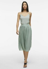 VILA MIDI - sukňa v tvare A - green milieu